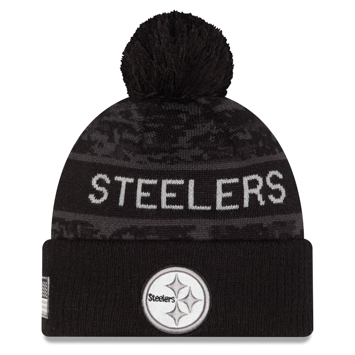 NFL Pittsburgh Steelers New Era 2026 Salute to Service Knit- Black