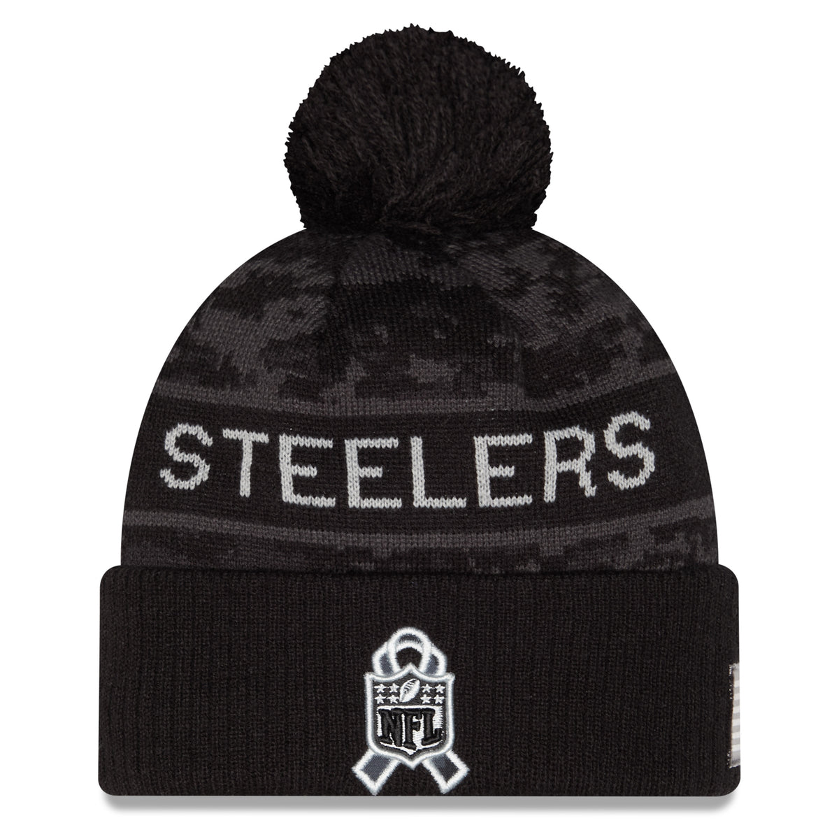 NFL Pittsburgh Steelers New Era 2026 Salute to Service Knit- Black