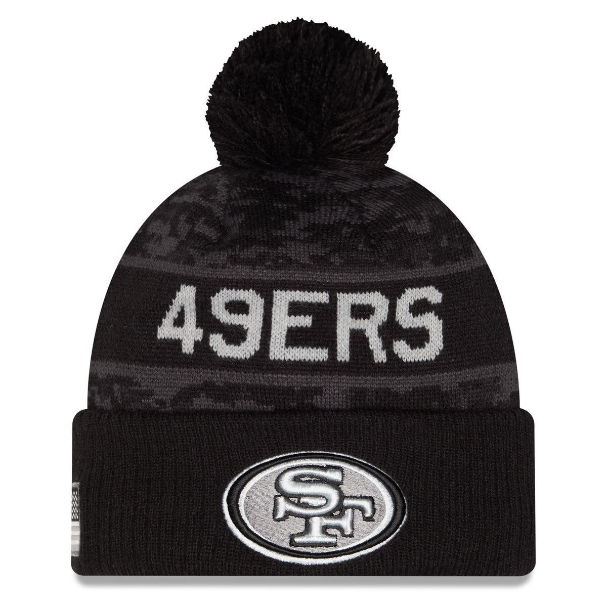 NFL San Francisco 49ers New Era 2026 Salute to Service Knit- Black