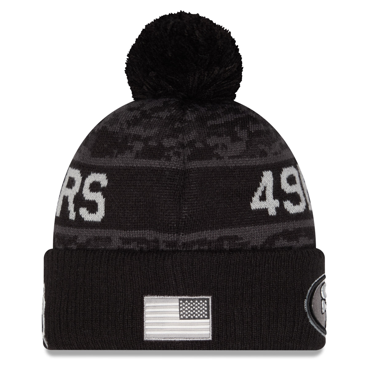NFL San Francisco 49ers New Era 2026 Salute to Service Knit- Black