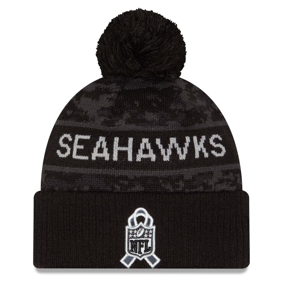 NFL Seattle Seahawks New Era 2026 Salute to Service Knit- Black