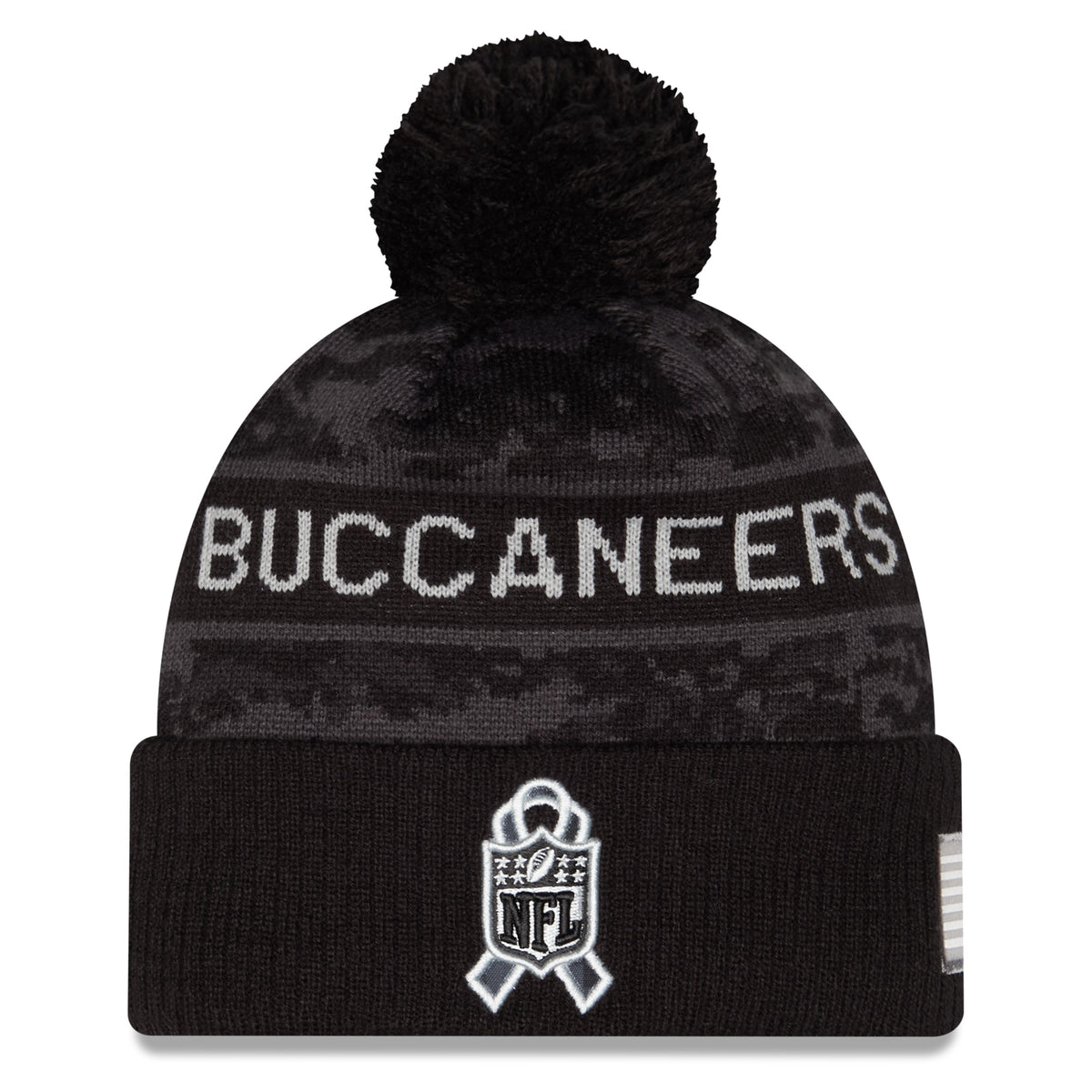 NFl Tampa Bay Buccaneers New Era 2026 Salute to Service Knit- Black