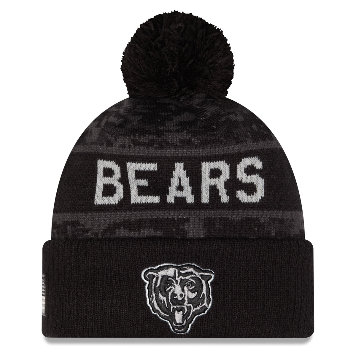 NFL Chicago Bears New Era 2026 Salute to Service Knit- Black