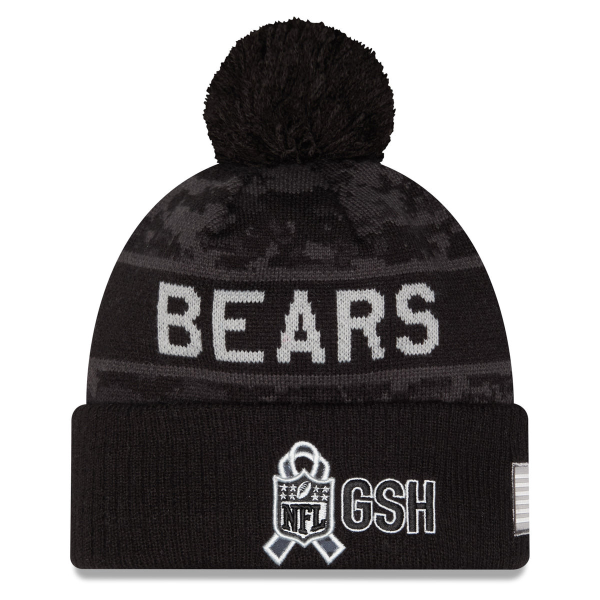 NFL Chicago Bears New Era 2026 Salute to Service Knit- Black