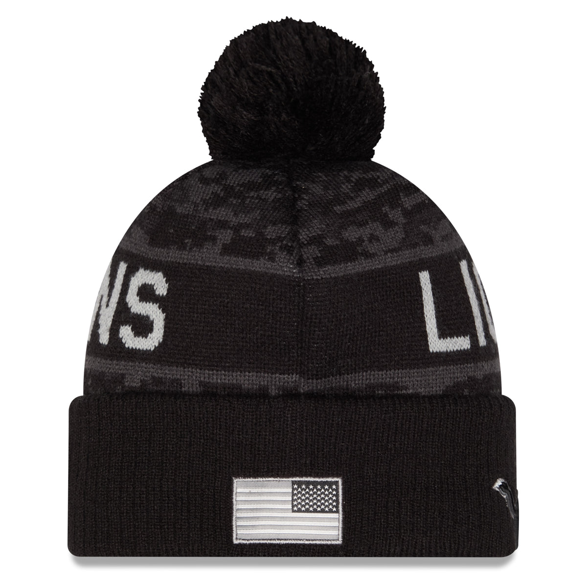 NFL Detroit Lions New Era 2026 Salute to Service Knit- Black