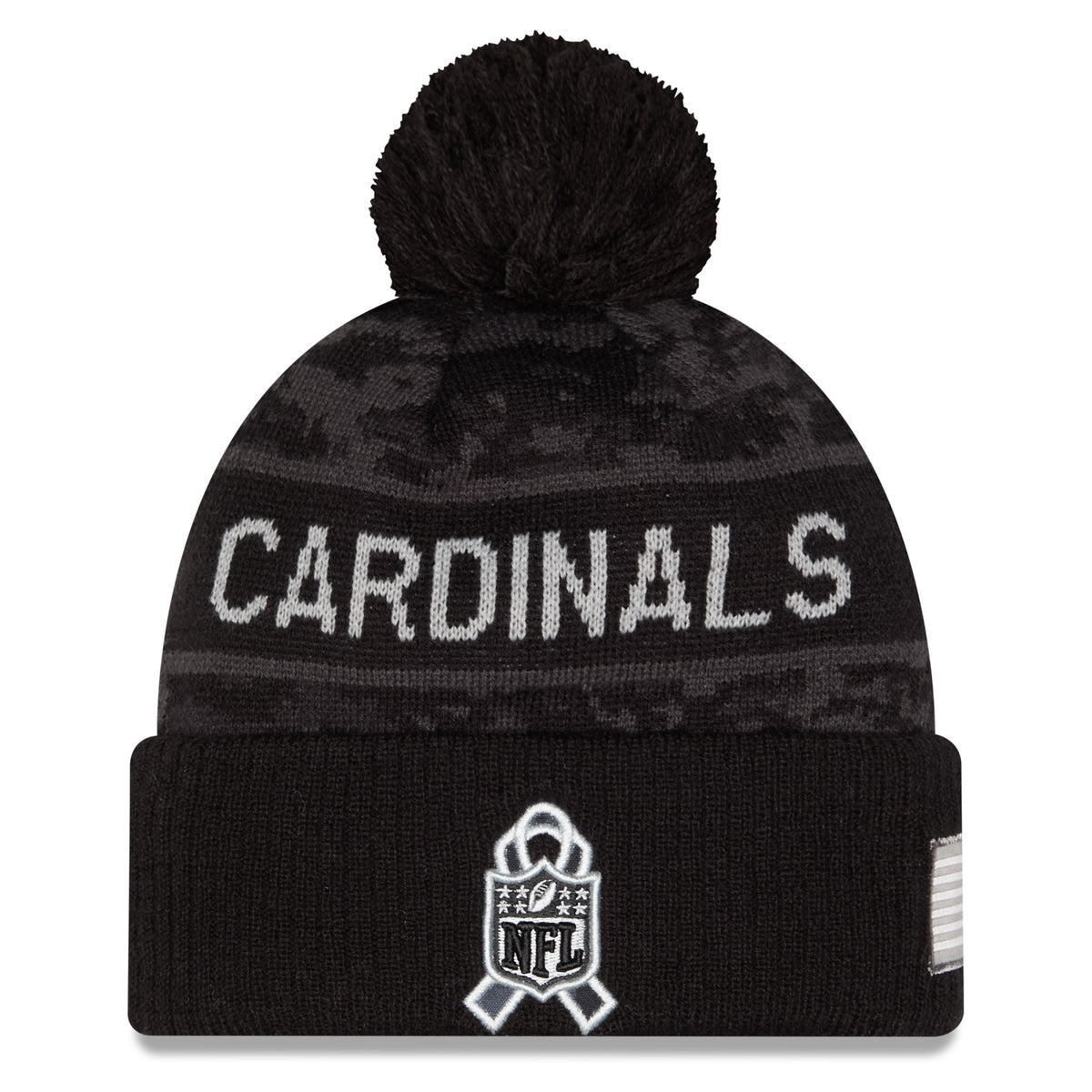NFL Arizona Cardinals New Era 2026 Salute to Service Knit- Black