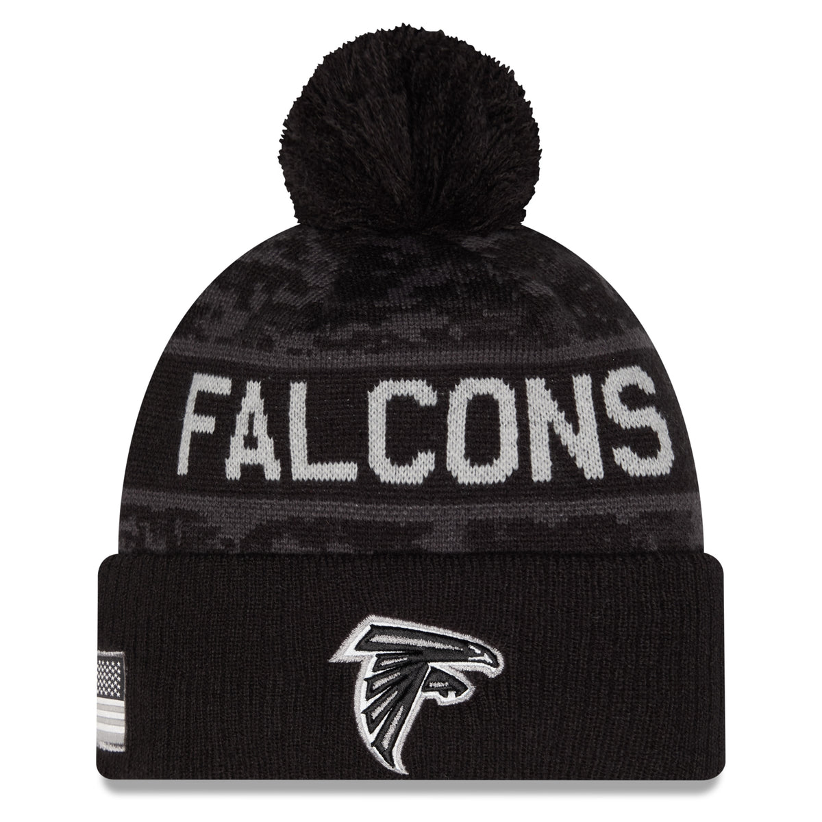 NFL Atlanta Falcons New Era 2026 Salute to Service Knit- Black