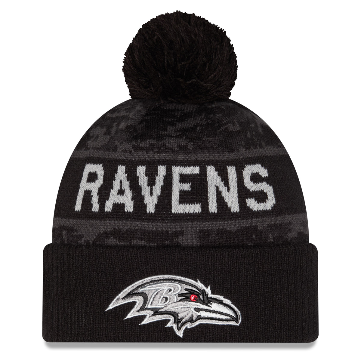 NFL Baltimore Ravens New Era 2026 Salute to Service Knit- Black