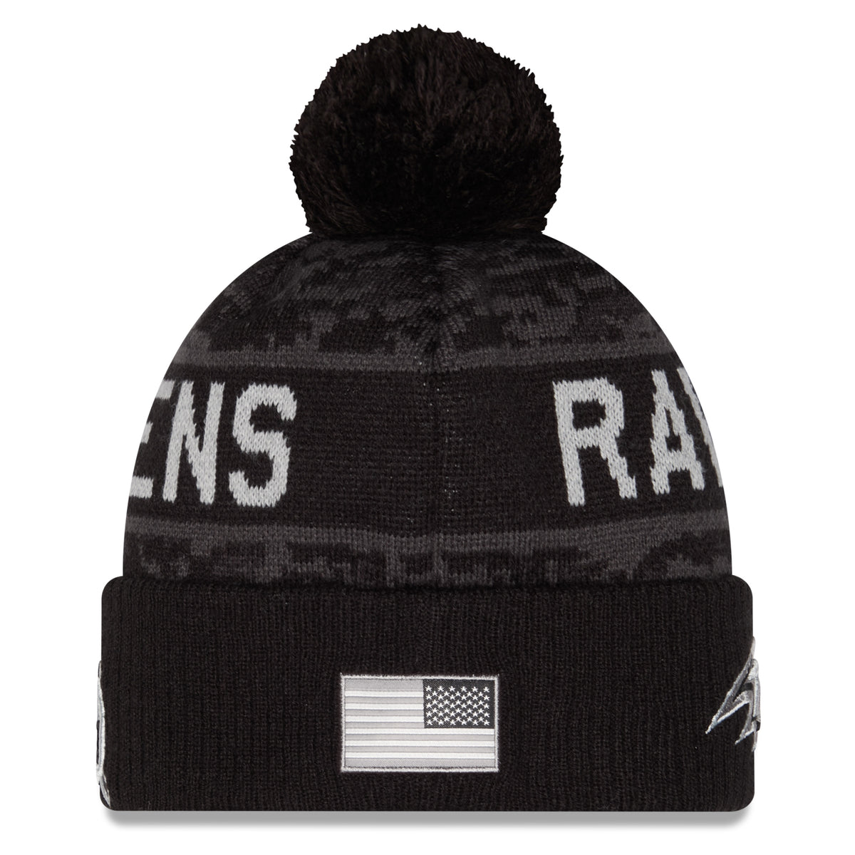 NFL Baltimore Ravens New Era 2026 Salute to Service Knit- Black