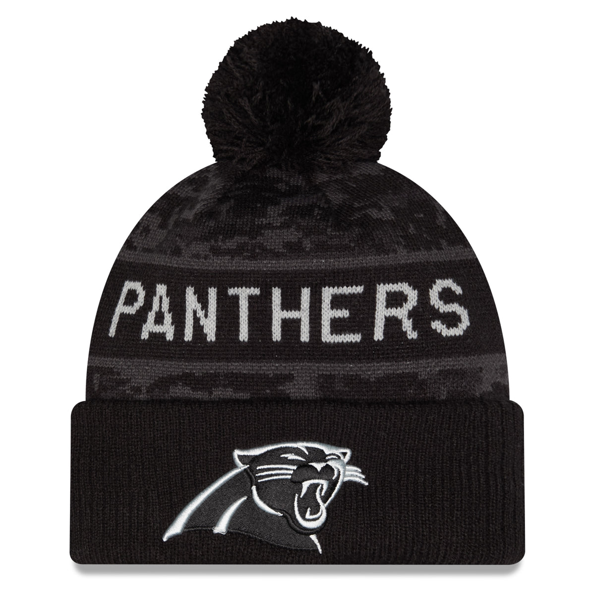 NFL Carolina Panthers New Era 2026 Salute to Service Knit- Black