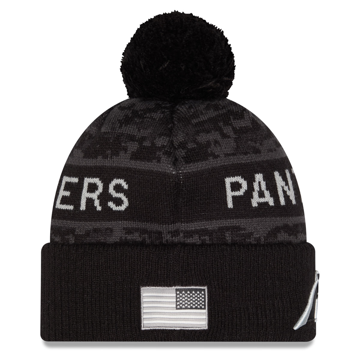 NFL Carolina Panthers New Era 2026 Salute to Service Knit- Black