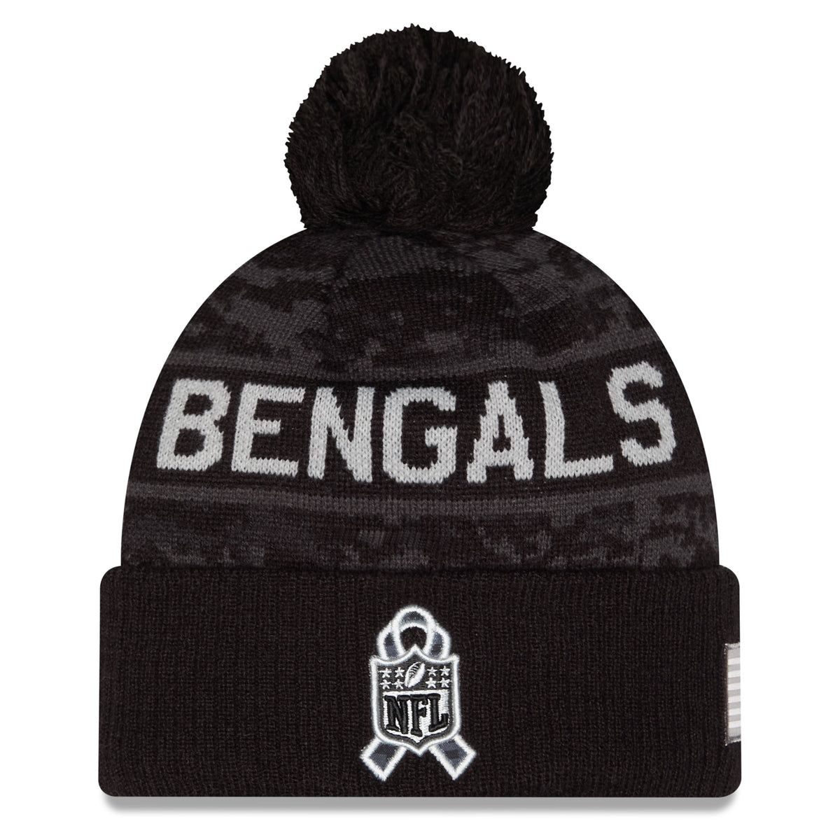 NFL Cincinnati Bengals New Era 2026 Salute to Service Knit- Black