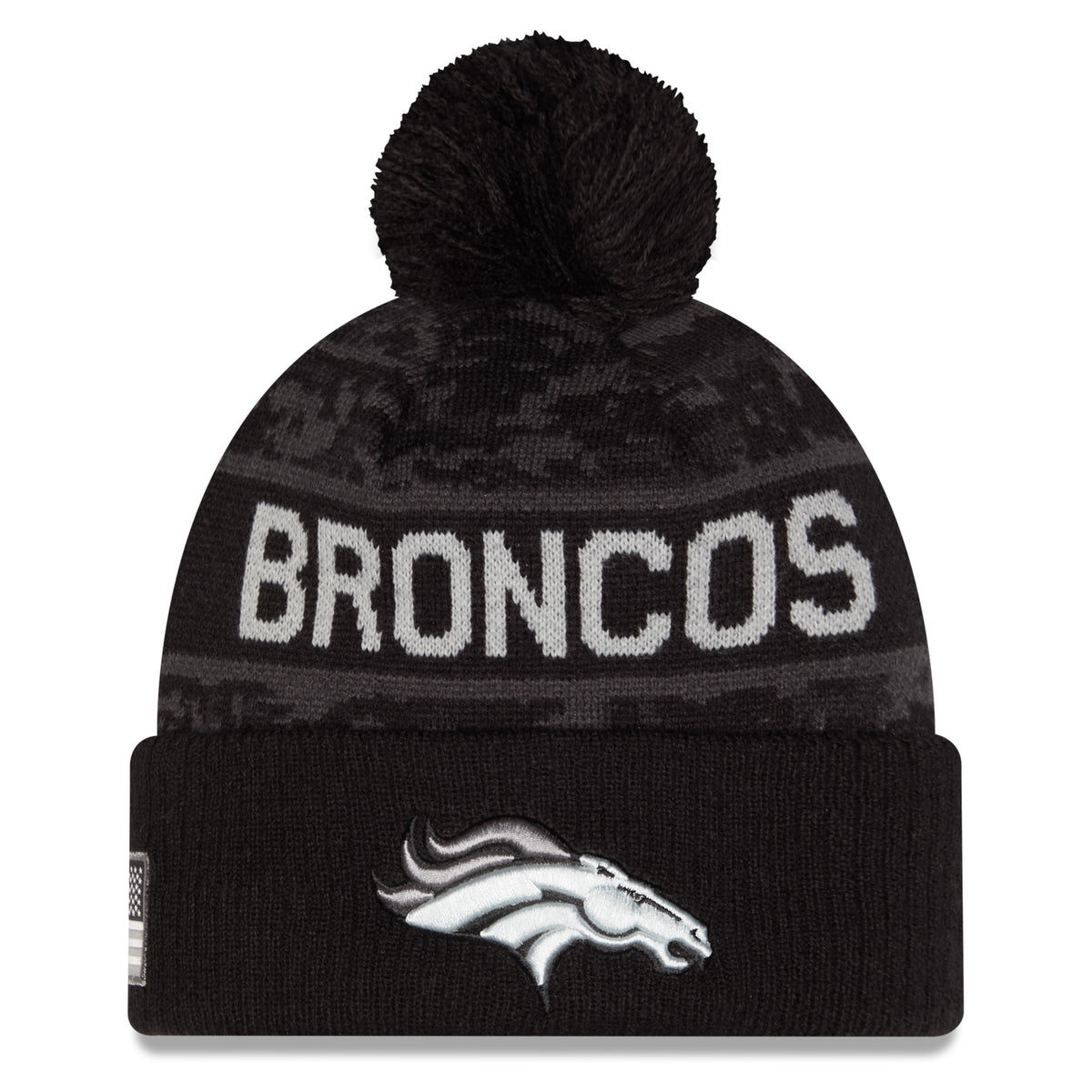 NFL Denver Broncos New Era 2026 Salute to Service Knit- Black