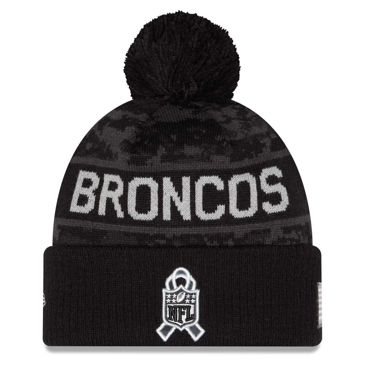 NFL Denver Broncos New Era 2026 Salute to Service Knit- Black