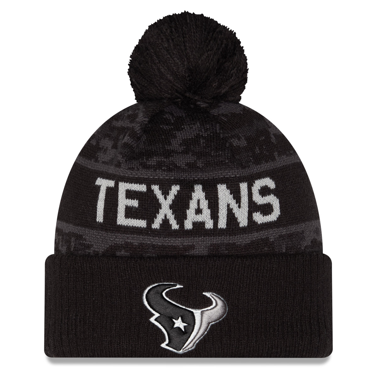 NFL Houston Texans New Era 2026 Salute to Service Knit- Black