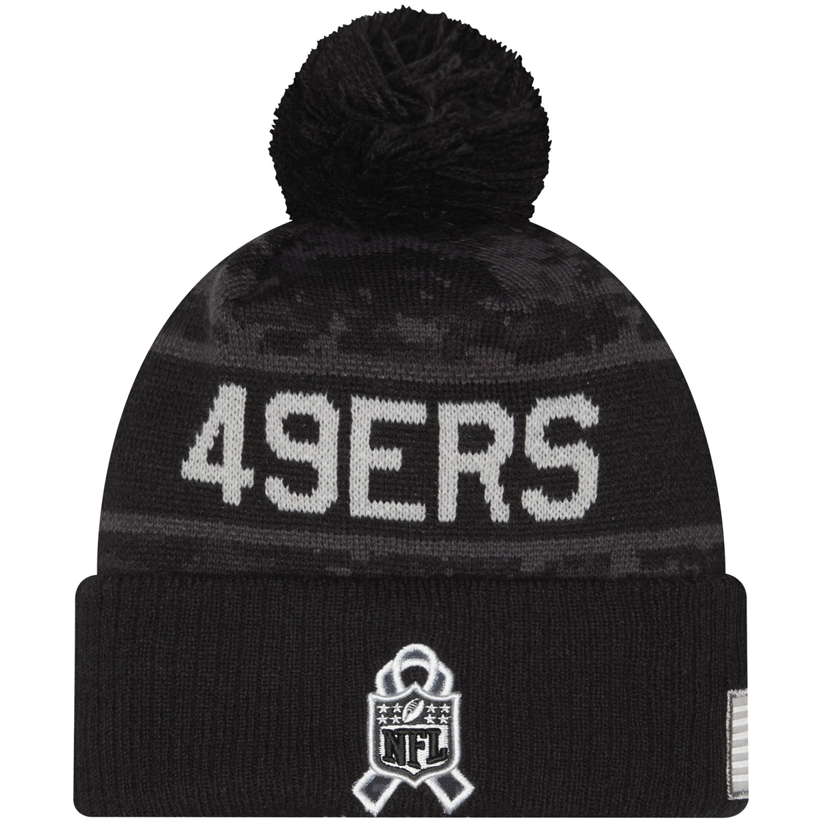 NFL San Francisco 49ers New Era 2026 Salute to Service Knit- Black