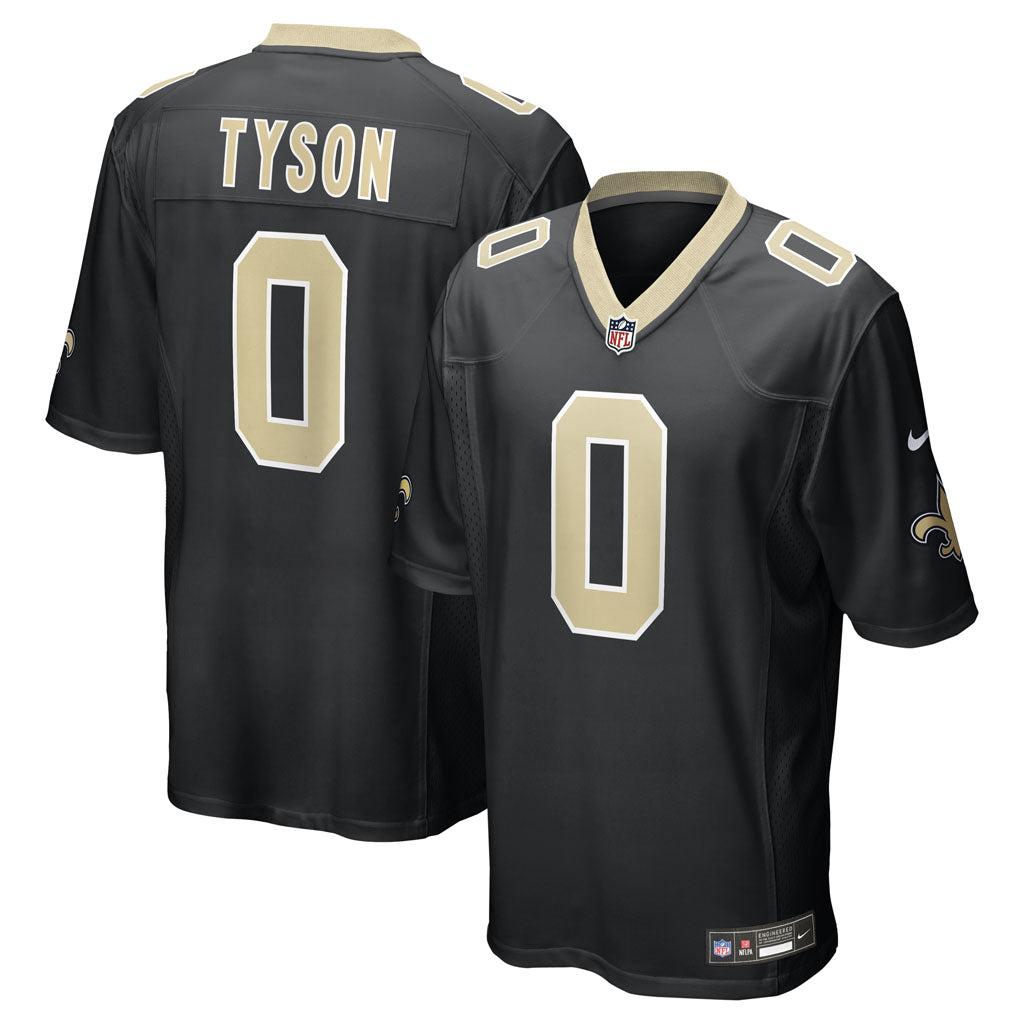 NFL New Orleans Jordyn Tyson Nike Home Game Jersey - Black