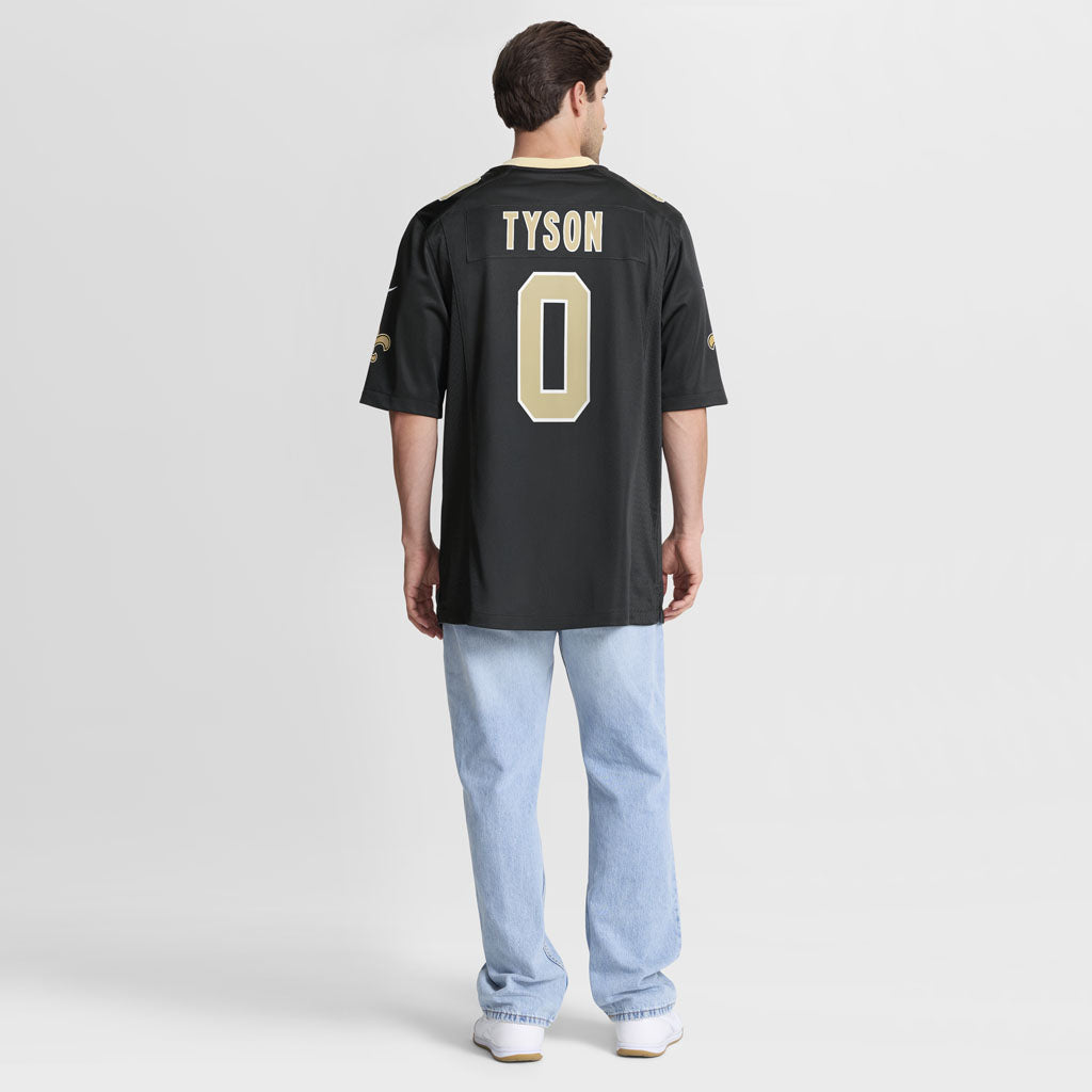 NFL New Orleans Jordyn Tyson Nike Home Game Jersey - Black