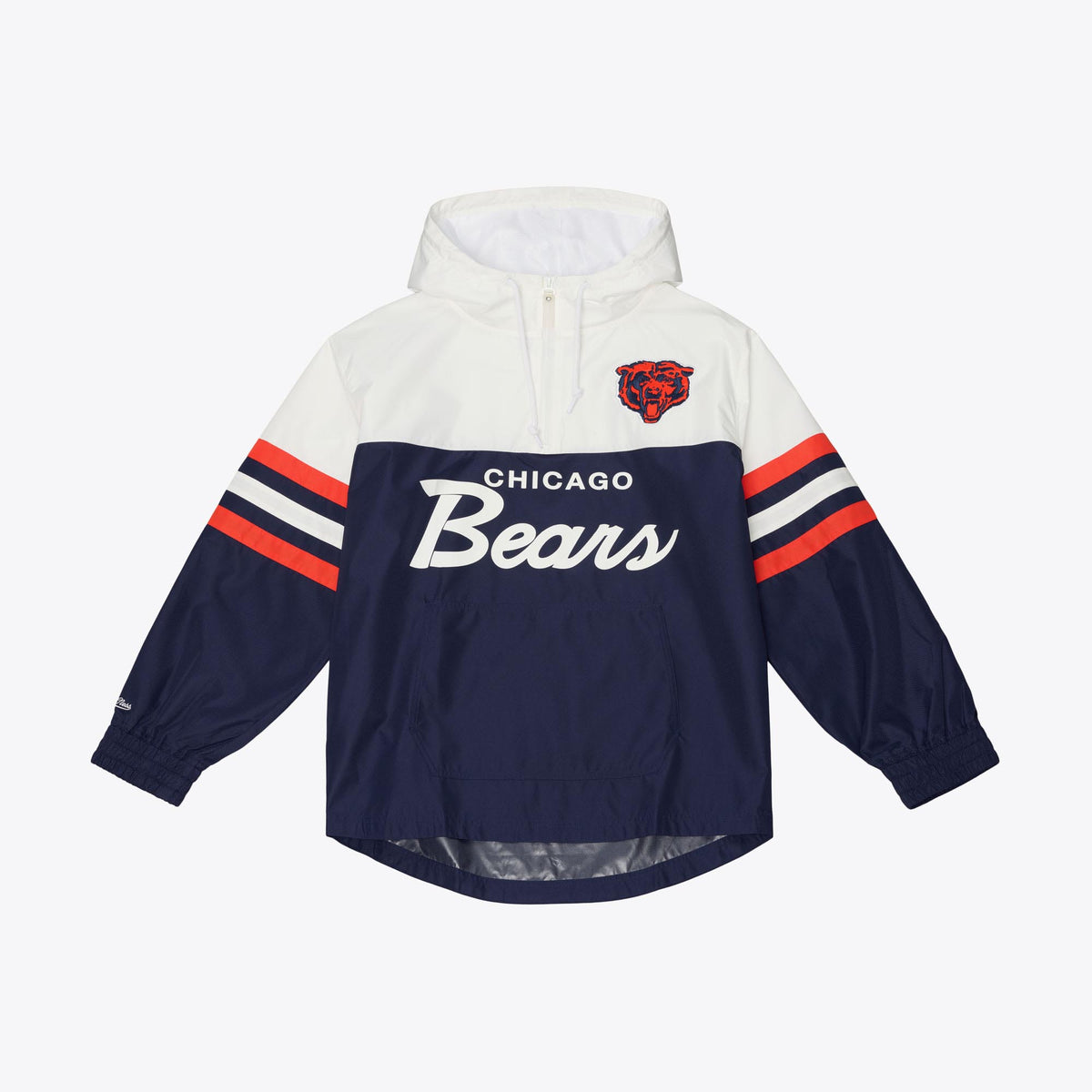 NFL Chicago Bears Mitchell & Ness Head Coach Lightweight Windbreaker Jacket- Navy