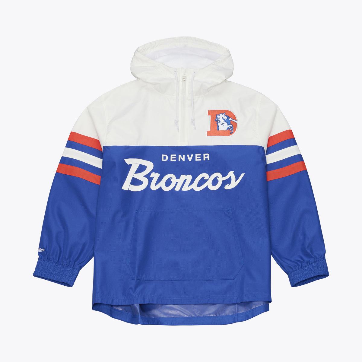 NFL Denver Broncos Mitchell & Ness Head Coach Lightweight Windbreaker Jacket- Blue