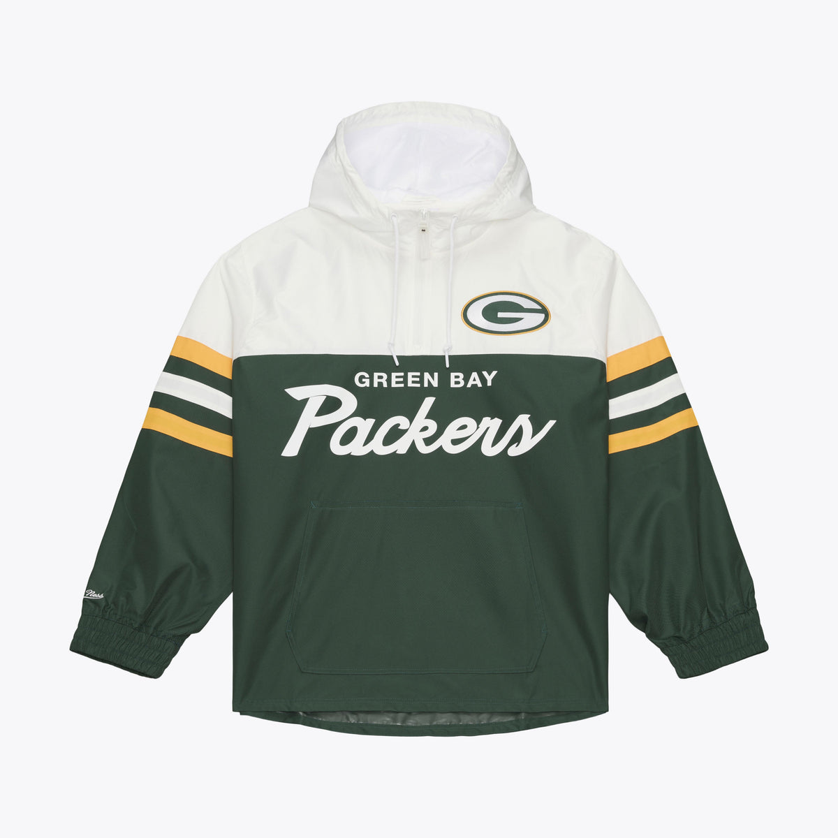 NFL Green Bay Packers Mitchell & Ness Head Coach Lightweight Windbreaker Jacket- Green