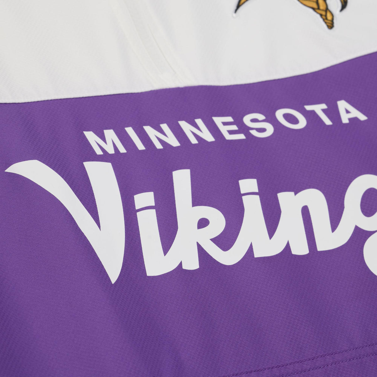 NFL Minnesota Vikings Mitchell & Ness Head Coach Lightweight Windbreaker Jacket- Purple