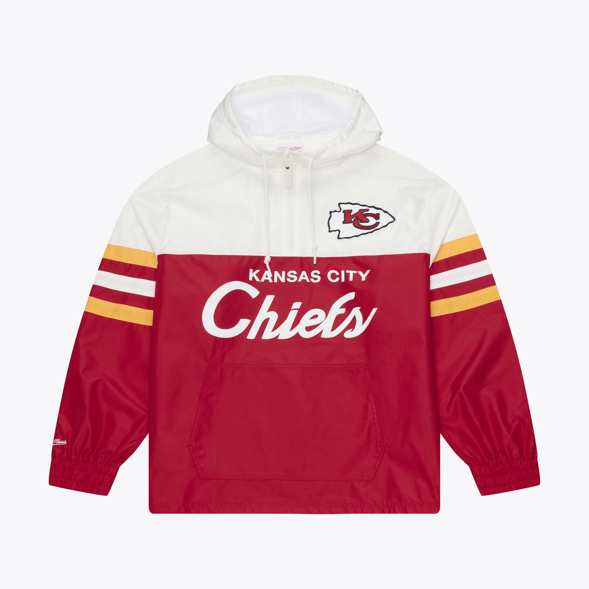 NFL Kansas City Chiefs Mitchell & Ness Head Coach Lightweight Windbreaker Jacket- Red
