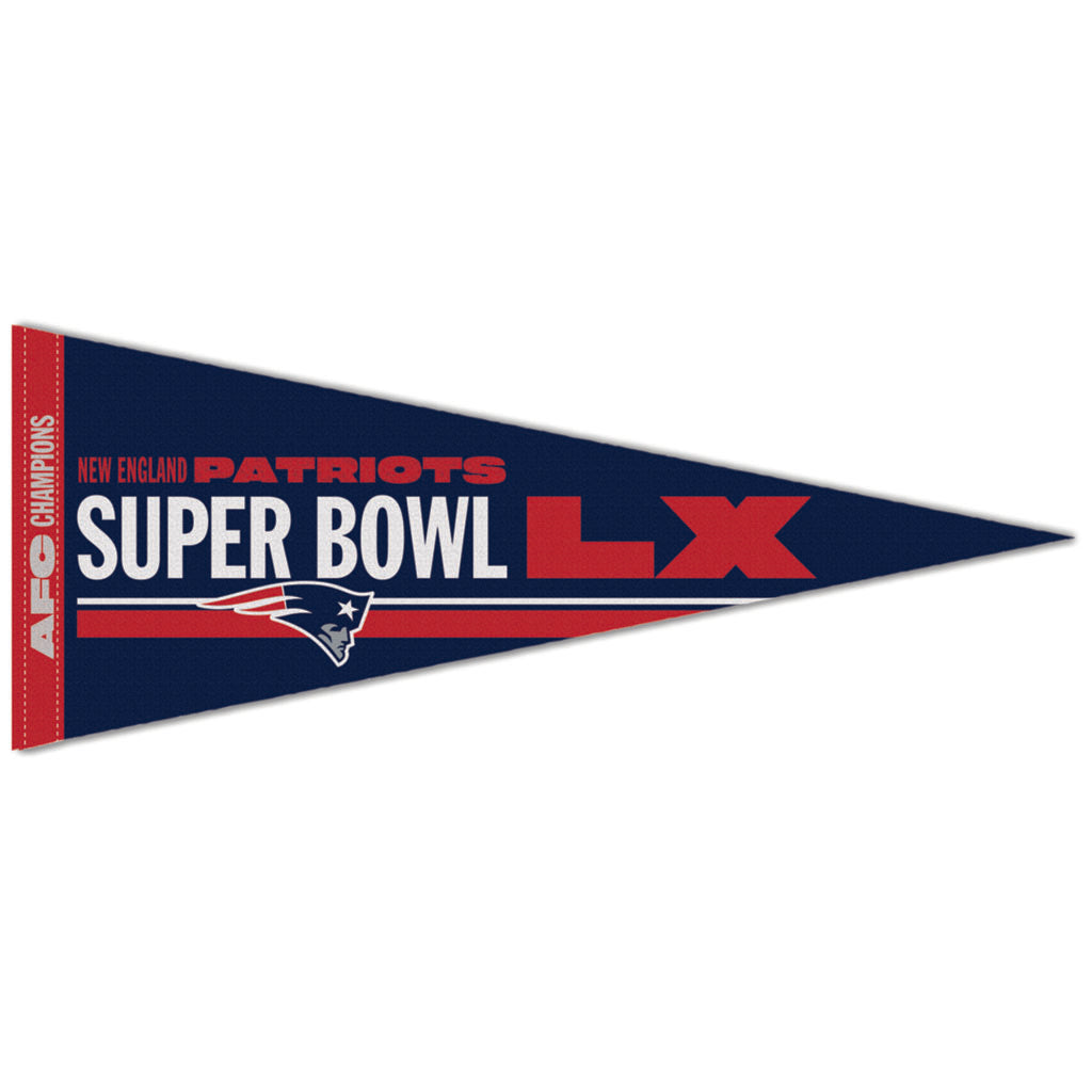 NFL New England Patriots WinCraft Super Bowl LX Premium Pennant