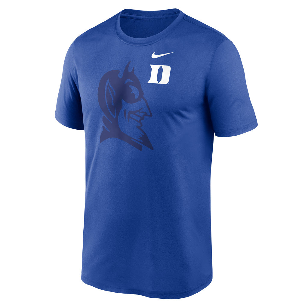 NCAA Duke Blue Devils Nike Shadow Logo Legend T-Shirt - Blue