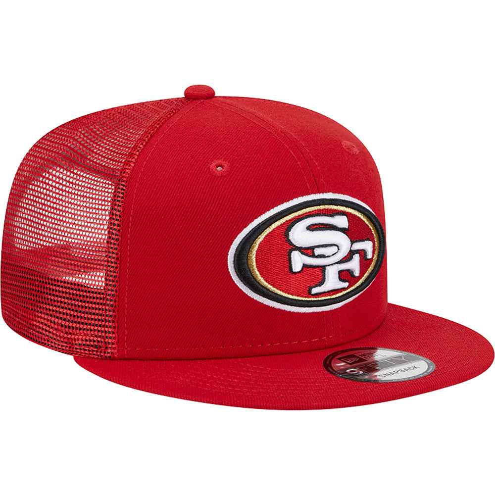 NFL San Francisco 49ers New Era 9FIFTY Snapback Trucker Hat - Red