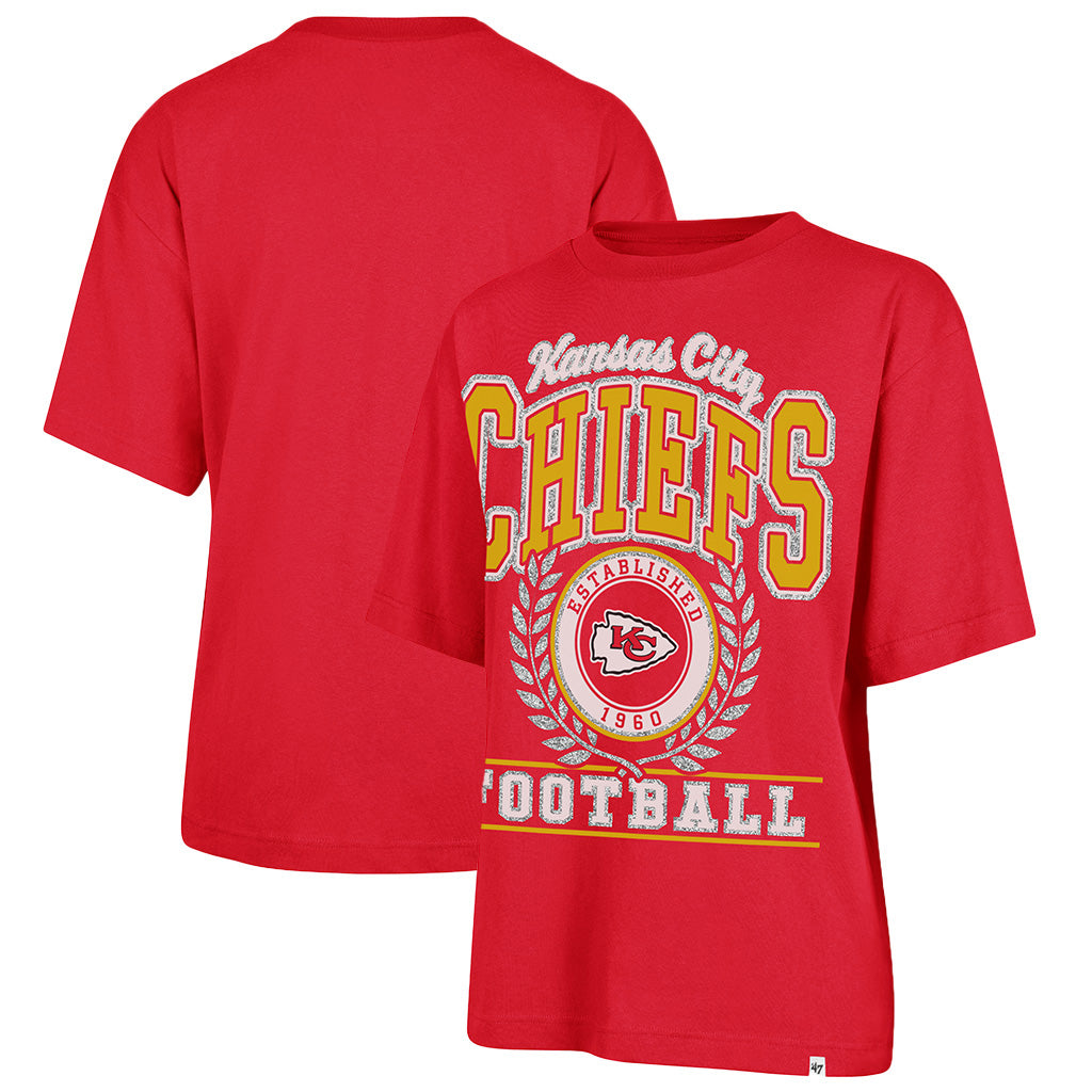 NFL Kansas City Chiefs Women's '47 Ring True Foundation T-Shirt - Red
