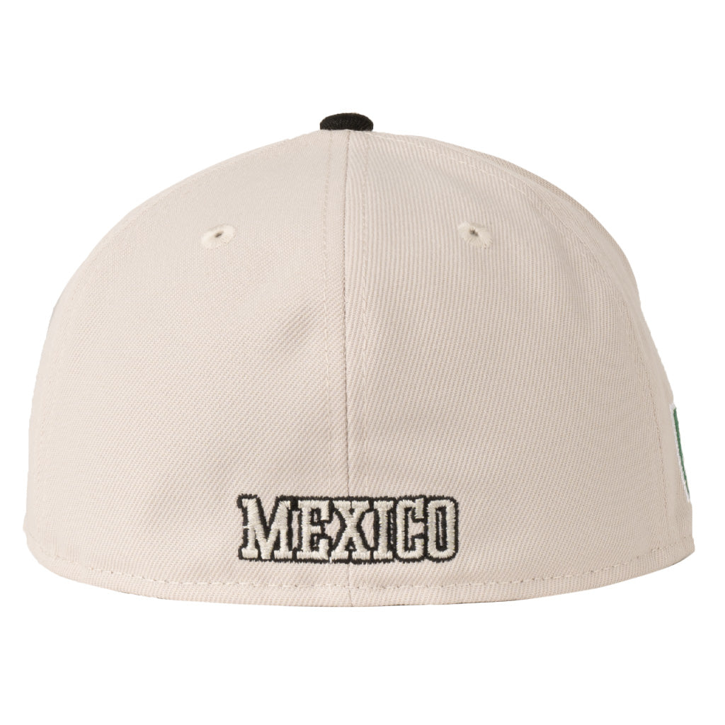 Mexico New Era Two-Tone Stone & Black 59FIFTY Fitted Hat - Stone