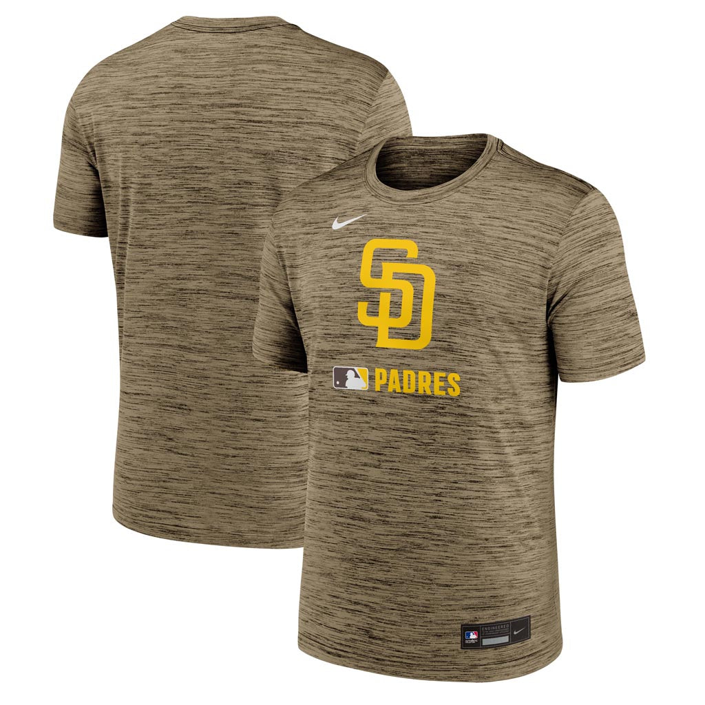 MLB San Diego Padres Authentic Collection Velocity T-Shirt - Brown