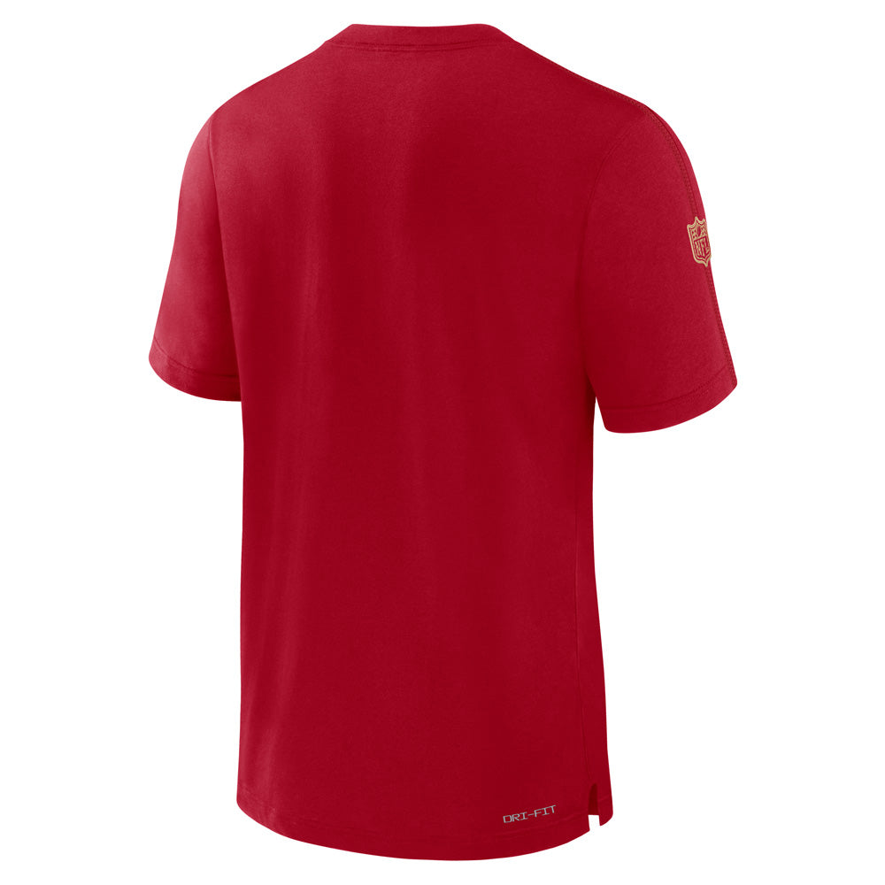 NFL San Francisco 49ers Nike Sideline Player Performance T-Shirt - Red