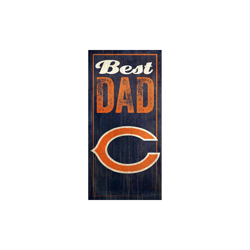 NFL Chicago Bears Fan Creations Best Dad 6" x 12" Sign
