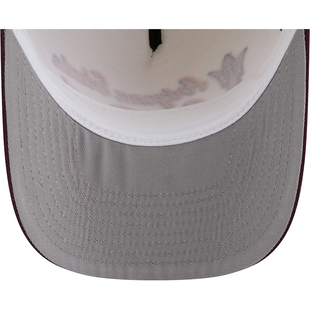 NCAA Arizona State Sun Devils New Era Chainstitch Two-Tone 9FIFTY A-Frame Snapback Hat - Cream