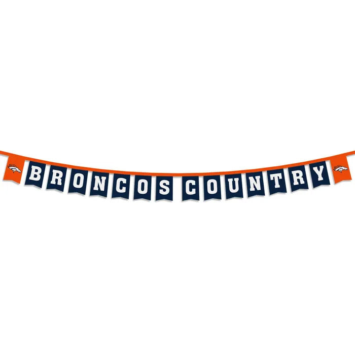 NFL Denver Broncos Wincraft Slogan Party Banner