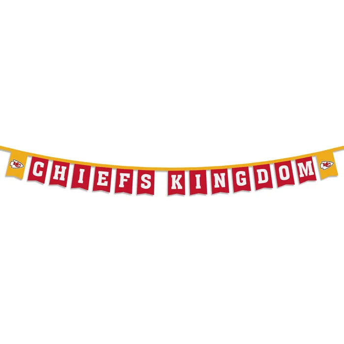 NFL Kansas City Chiefs Wincraft Slogan Party Banner