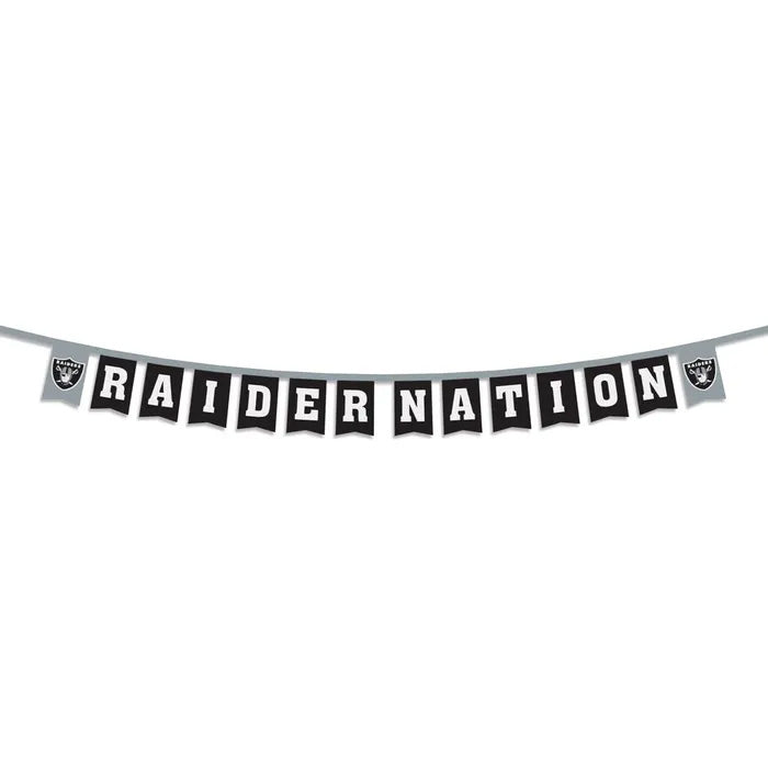 NFL Las Vegas Raiders Wincraft Slogan Party Banner