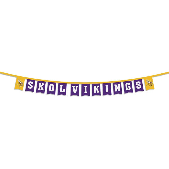NFL Minnesota Vikings Wincraft Slogan Party Banner