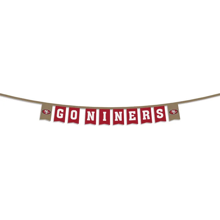 NFL San Francisco 49ers Wincraft Slogan Party Banner