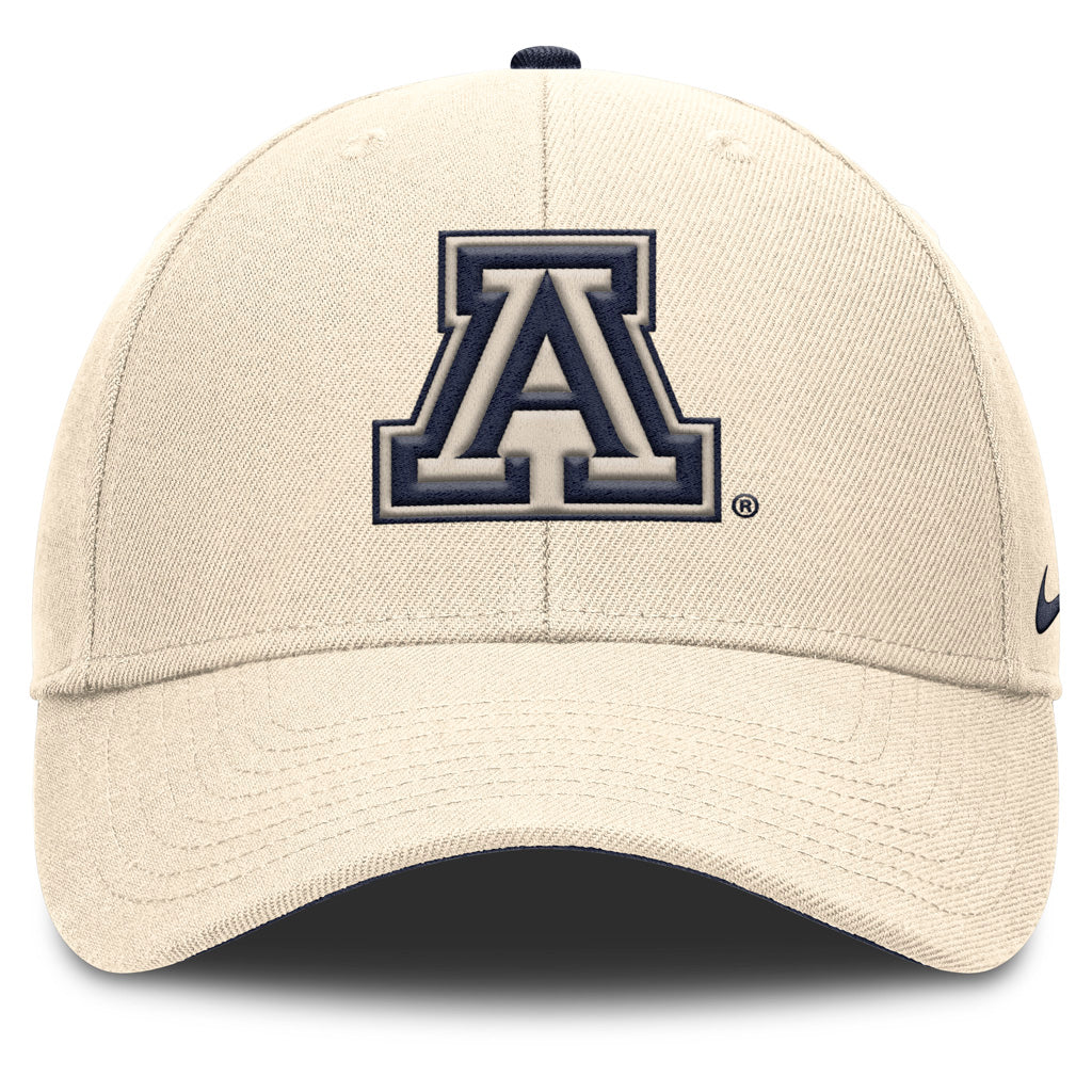 NCAA Arizona Wildcats Nike Tonal Primary Logo Snapback Hat - Cream