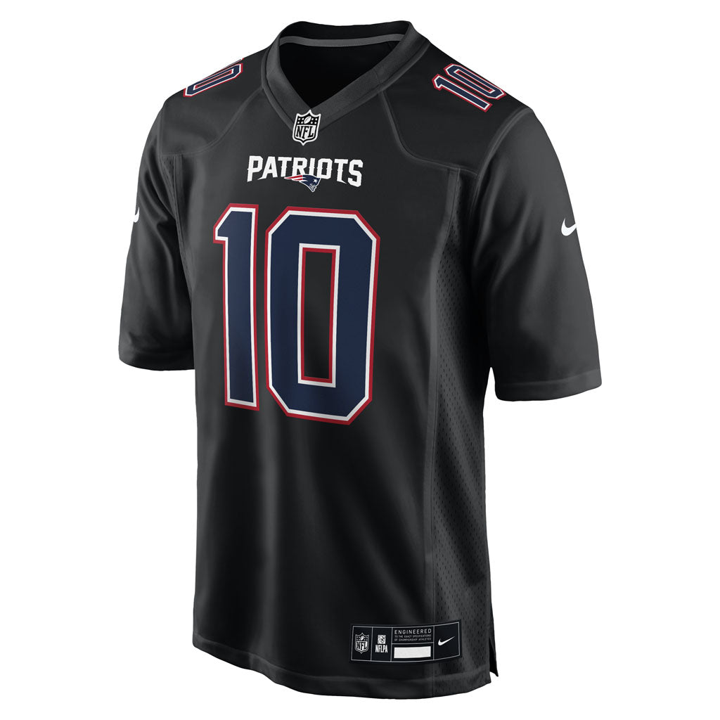 NFL New England Patriots Drake Maye Nike Fashion Game Jersey - Black