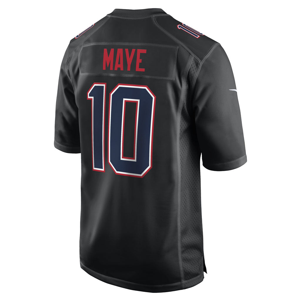 NFL New England Patriots Drake Maye Nike Fashion Game Jersey - Black