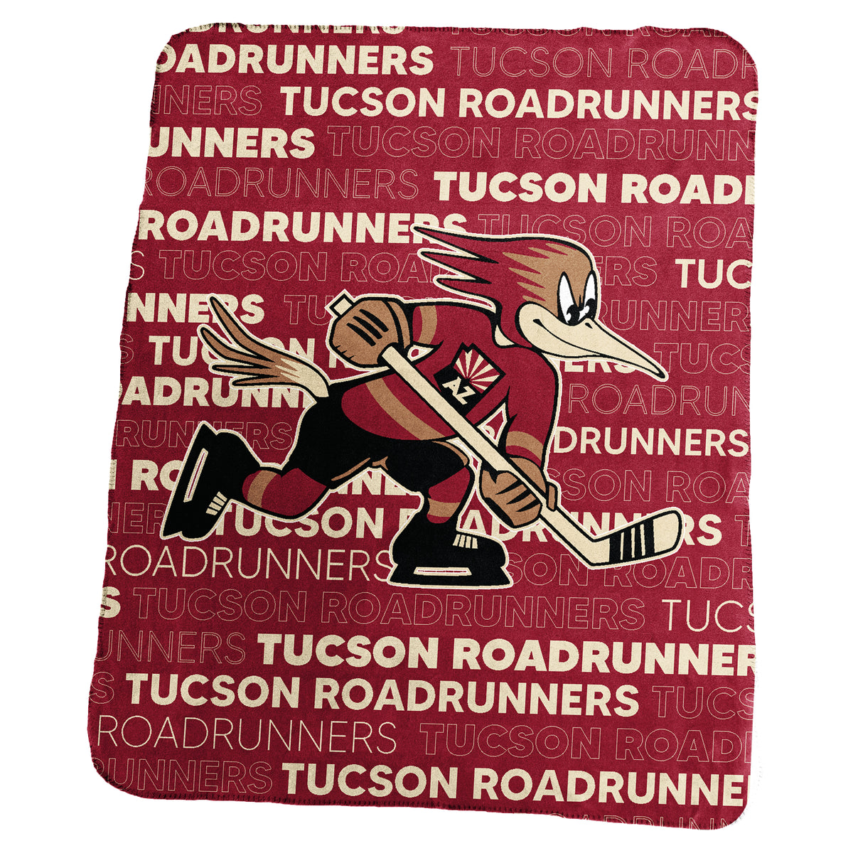 Tucson Roadrunners Logo Brands 50&quot; x 60&quot; Classic Fleece