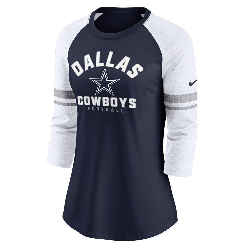 NFL Dallas Cowboys NIke 3/4 Sleeve Fashion T-Shirt - Navy