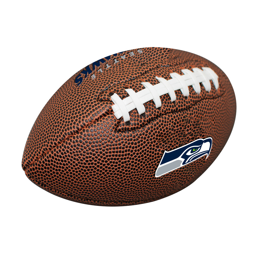 NFL Seattle Seahawks Logo Brands Mini Composite Football - Brown