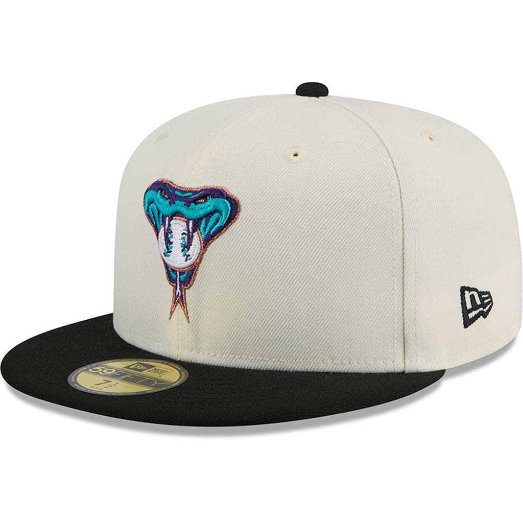 MLB Arizona Diamondbacks New Era Two-Tone Chrome OTC 59FIFTY Fitted Hat - Chrome