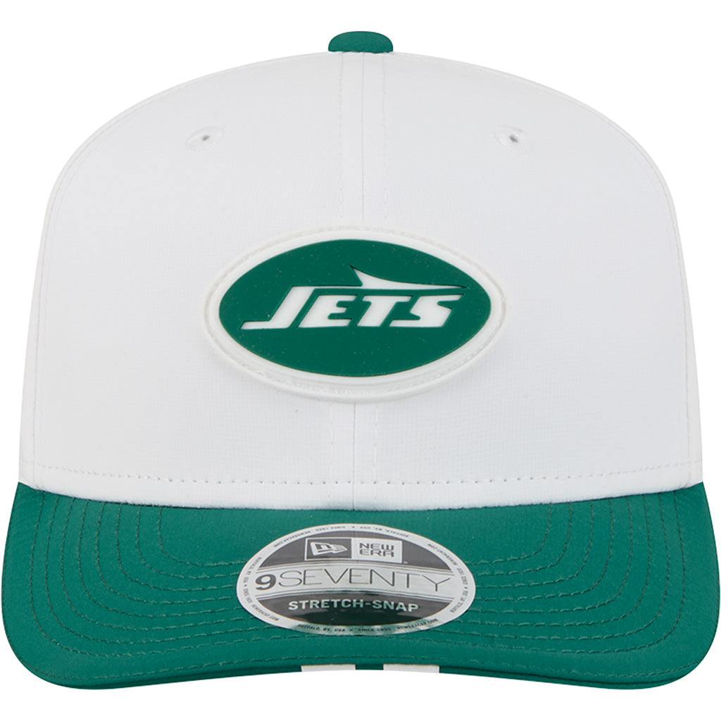 NFL New York Jets New Era 2025 Training 9SEVENTY Stretch-Snapback Hat - White
