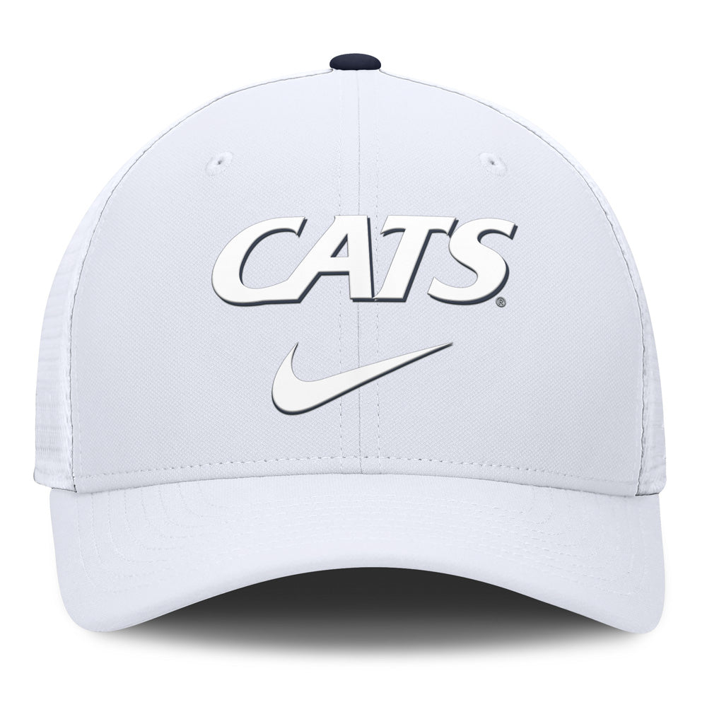 NCAA Arizona Wildcats Nike White Out Edge Snap Adjustable Hat - White
